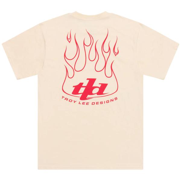 Тениска мъжка Troy Lee Designs Torched винтидж бяла