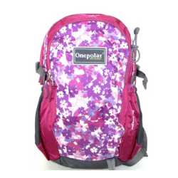 Ежедневна раница, Оne polar,po1578-p-mx, Розова с апликации