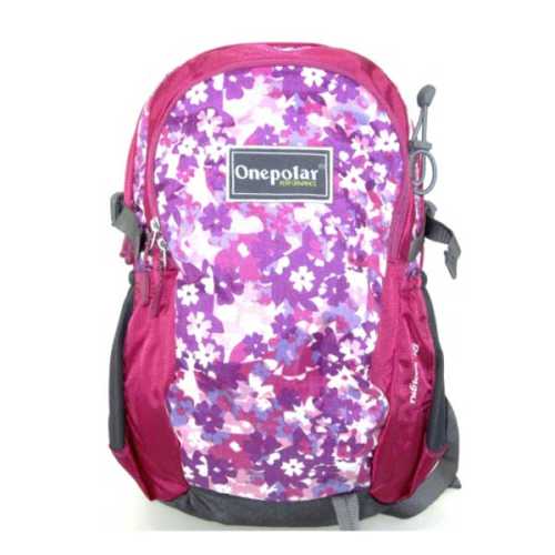 Ежедневна раница, Оne polar,po1578-p-mx, Розова с апликации