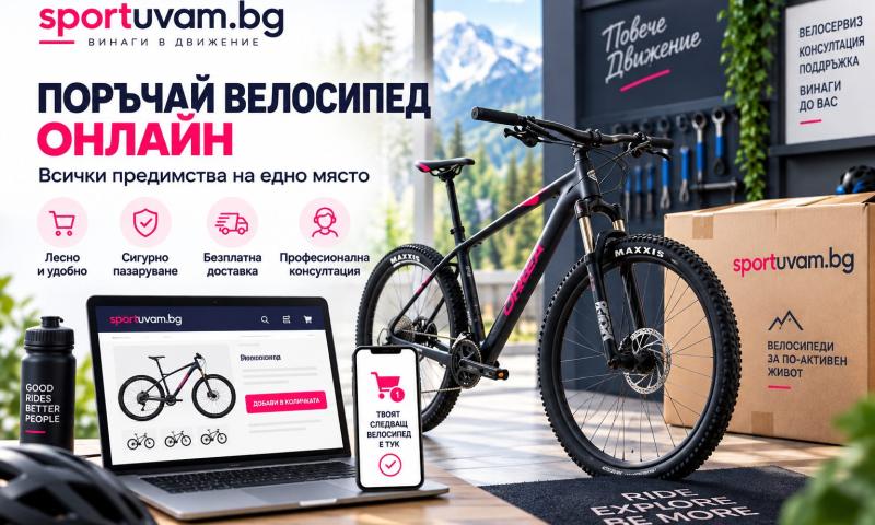 Защо да поръчате велосипед онлайн от SPORTUVAM.BG? 10 големи предимства