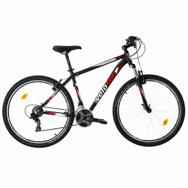 Планински велосипед VELOTEC PRO 29 черно и червено с Shimano скорости