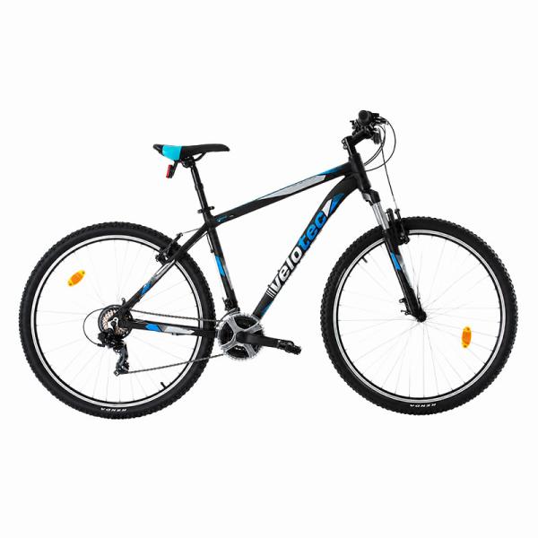 Планински велосипед VELOTEC PRO 29 черен и син с Shimano скорости