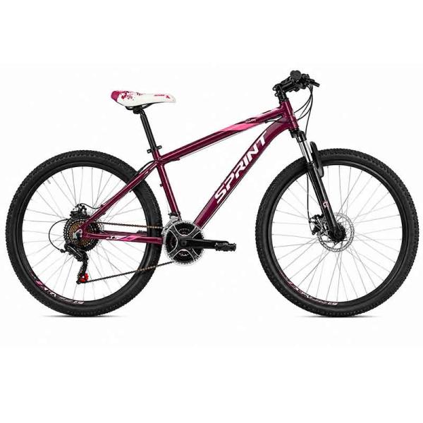 Планински велосипед SPRINT HUNTER 26 Виолетов / Бял / Розов