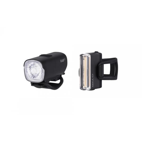 Комплект велосипедни светлини CTM R:AMP & STAGE – 200/20 lm