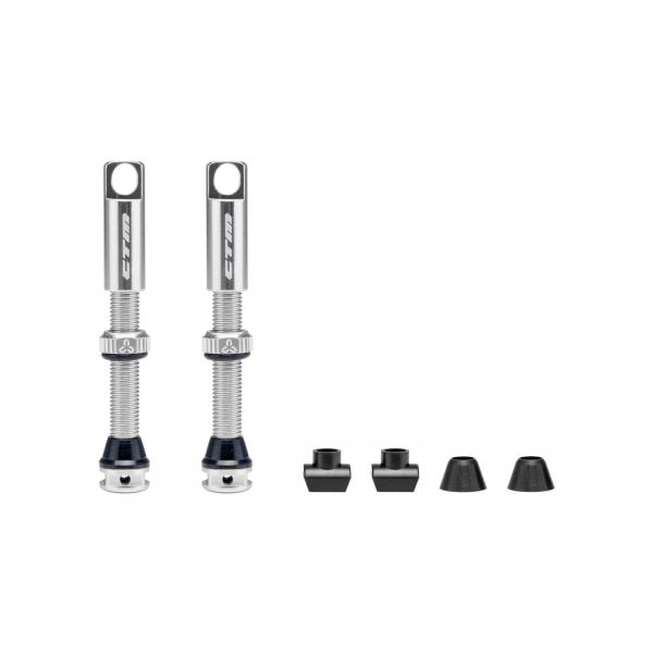 Вентили за безкамерни гуми CTM Tubeless Valve 44 мм – сребристи, 2 бр.