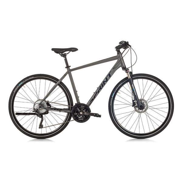 Велосипед Sprint Croxer Pro Man 28 3x10 скорости, тъмносив/черен