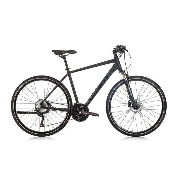 Мъжки trekking велосипед SPRINT CROXER PRO MAN 28 Черен мат/черно 01