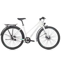 Велосипед градски SPRINT Croxer Lady City N3 28 Nexus 3 Gates Carbon Drive бял гланц сиво-резида