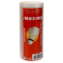 Перца за бадминтон Maxima, Естествени, 3 броя в комплект