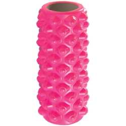 Фоумролер за пилатес и йога Maxima, С релефна повърхност за масажи, Розов