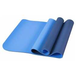 Постелка за йога Maxima, 182х61х0.6 см, Син със светлосин