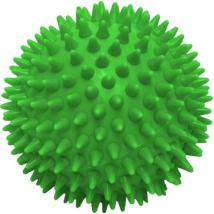 Топка масажна 70 мм, Плътна с бодлички, зелена