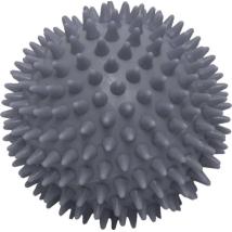 Топка масажна 70 мм, Плътна с бодлички, сива