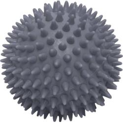 Топка масажна 70 мм, Плътна с бодлички, сива