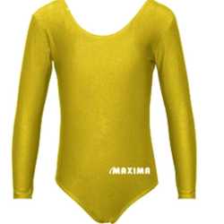 Детско трико Maxima с дълъг ръкав за гимнастика, балет и танци