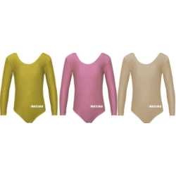 Детско трико Maxima с дълъг ръкав за гимнастика, балет и танци