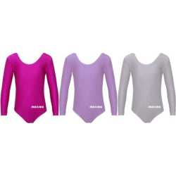Детско трико Maxima с дълъг ръкав за гимнастика, балет и танци