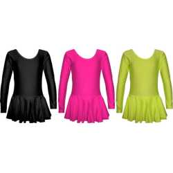 Детско трико Maxima с дълъг ръкав и поличка за гимнастика , балет и танци