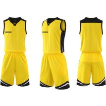 Баскетболен екип MAXIMA Жълт с черен и бял, Бързосъхнещ полиестер