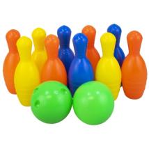Детски боулинг комплект PVC 10 кегли 2 топки 16 см