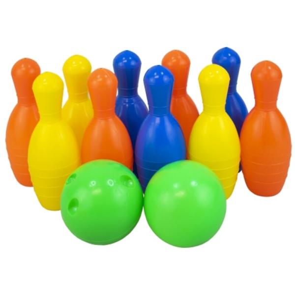 Детски боулинг комплект PVC 10 кегли 2 топки 16 см