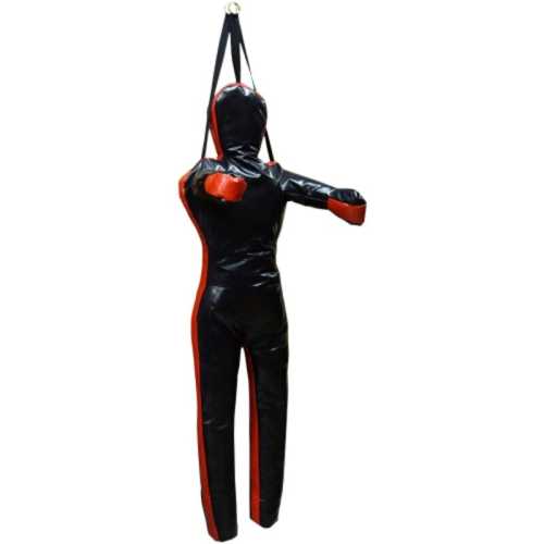 Чучело за борба Vinil 170 см черно с червено
