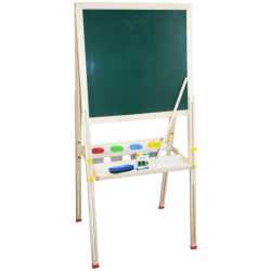 Дъска на стойка MAXIMA Магнитна Бяла и Зелена 49x47 см с 55 букви