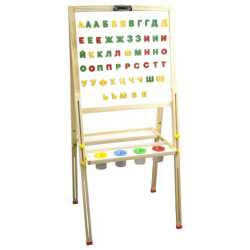 Дъска на стойка MAXIMA Магнитна Бяла и Зелена 49x47 см с 55 букви