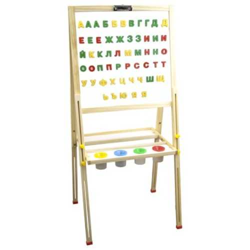 Дъска на стойка MAXIMA Магнитна Бяла и Зелена 49x47 см с 55 букви