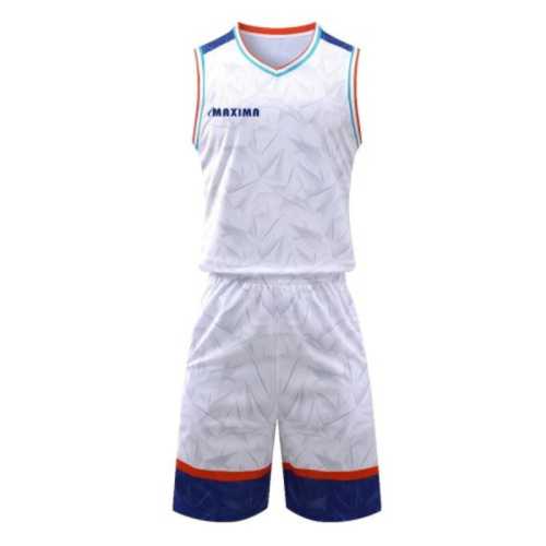 Екип за баскетбол MAXIMA Бял бързосъхнещ полиестер