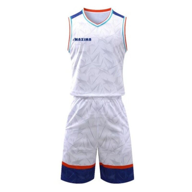Екип за баскетбол MAXIMA Бял бързосъхнещ полиестер