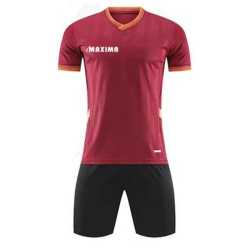 Екип MAXIMA Фланелка с шорти Бордо и черен, 100% полиестер
