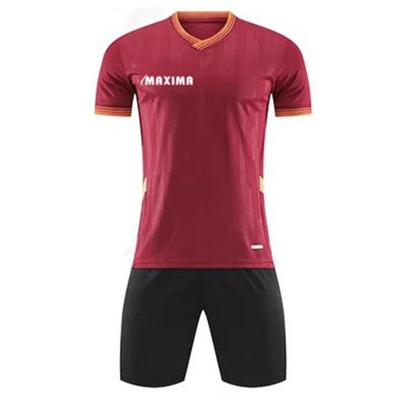 Екип MAXIMA Фланелка с шорти Бордо и черен, 100% полиестер
