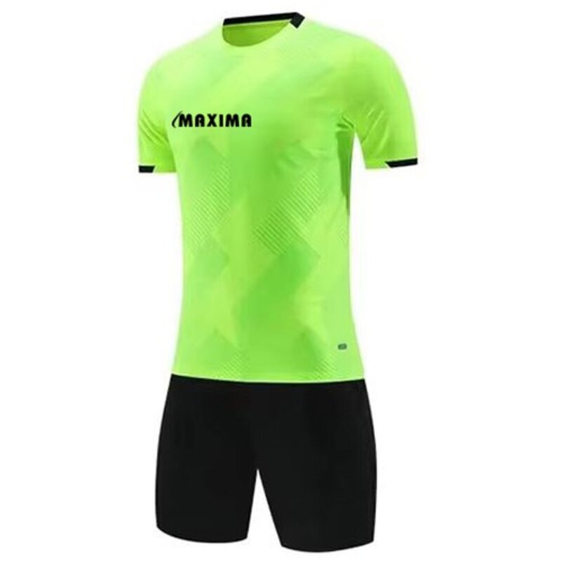 Екип MAXIMA фланелка с шорти електриково зелен черен 100% полиестер