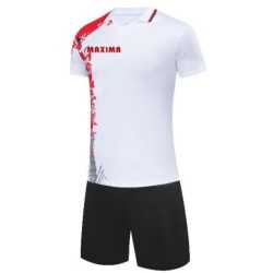 Екип MAXIMA Футбол/Волейбол/Хандбал Бял с Червен и Черен