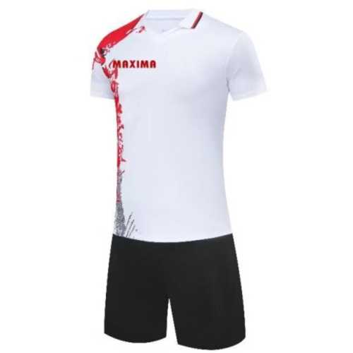 Екип MAXIMA Футбол/Волейбол/Хандбал Бял с Червен и Черен