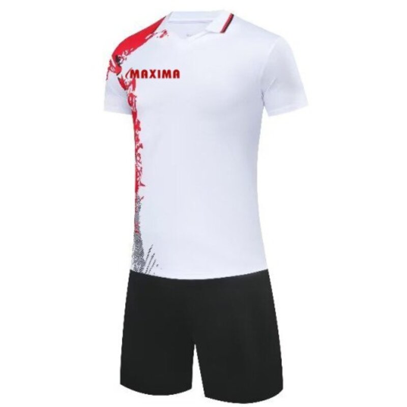 Екип MAXIMA Футбол/Волейбол/Хандбал Бял с Червен и Черен