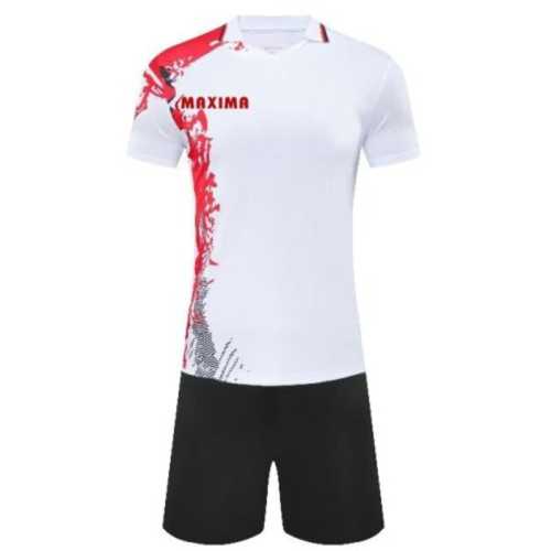 Екип MAXIMA Футбол/Волейбол/Хандбал Бял с Червен и Черен