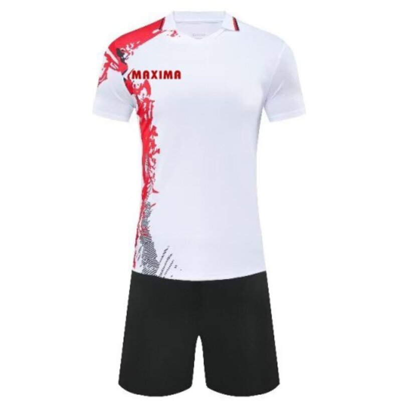 Екип MAXIMA Футбол/Волейбол/Хандбал Бял с Червен и Черен