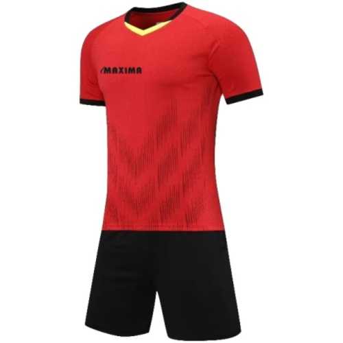 Екип MAXIMA Футбол/Волейбол/Хандбал Червен с Черен S-M-L 100% Полиестер