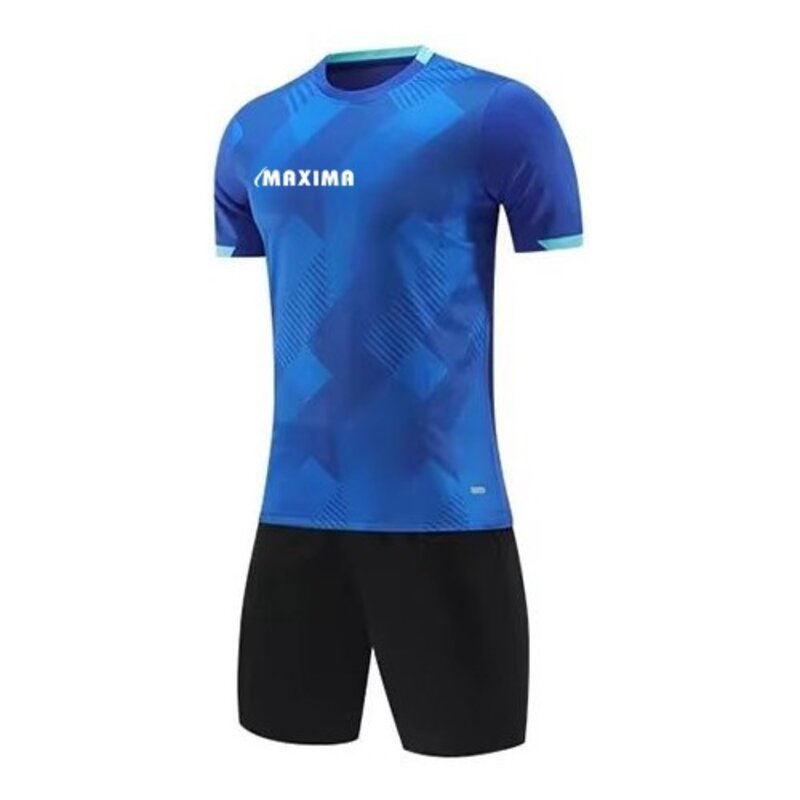 Екип MAXIMA за футбол/волейбол/хандбал с фланелка и шорти (син с черен)