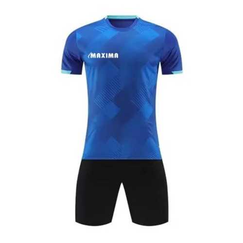 Екип MAXIMA за футбол/волейбол/хандбал с фланелка и шорти (син с черен)