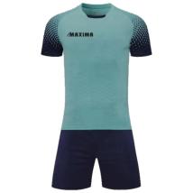 Екип MAXIMA Светлосин с тъмносин Фланелка и Шорти S-M-L-XL 100% Полиестер