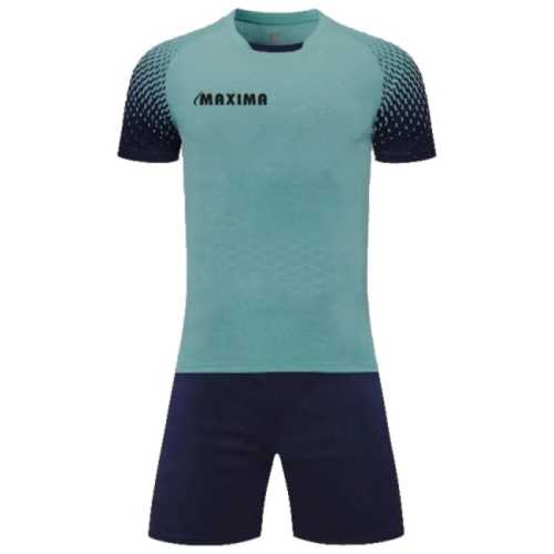 Екип MAXIMA Светлосин с тъмносин Фланелка и Шорти S-M-L-XL 100% Полиестер