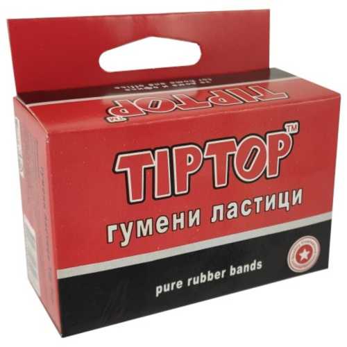Ластици TIPTOP 16 см 25 г каучук различни цветове