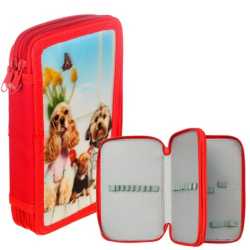 Несесер MAXIMA Ученически 21х13х4 см с 2 ципа