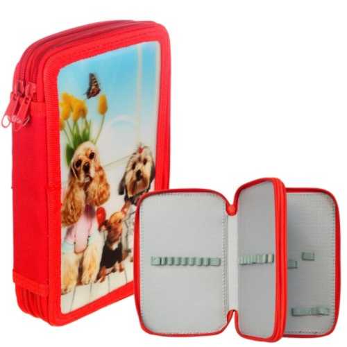 Несесер MAXIMA Ученически 21х13х4 см с 2 ципа