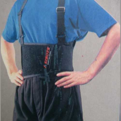 Протектор за кръст с тиранти 100 см полиестер и еластан