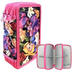 Ученически несесер MAXIMA с 3 ципа 21х13х6 см полиестер