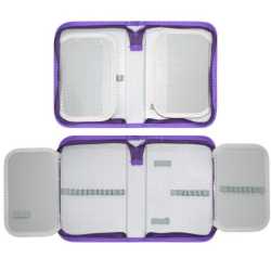 Ученически несесер MAXIMA 21х14х4 см Черен Релефен